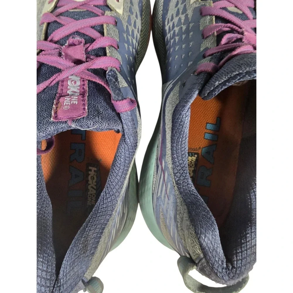 Hoka One One Womens Running Trail Shoes Size 10 Speed Instinct‎ 2 Blue Athletic